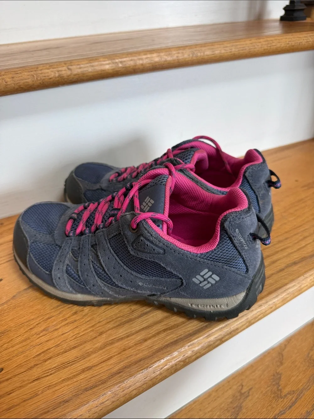 Columbia Navy and Pink Women's Trail Shoes